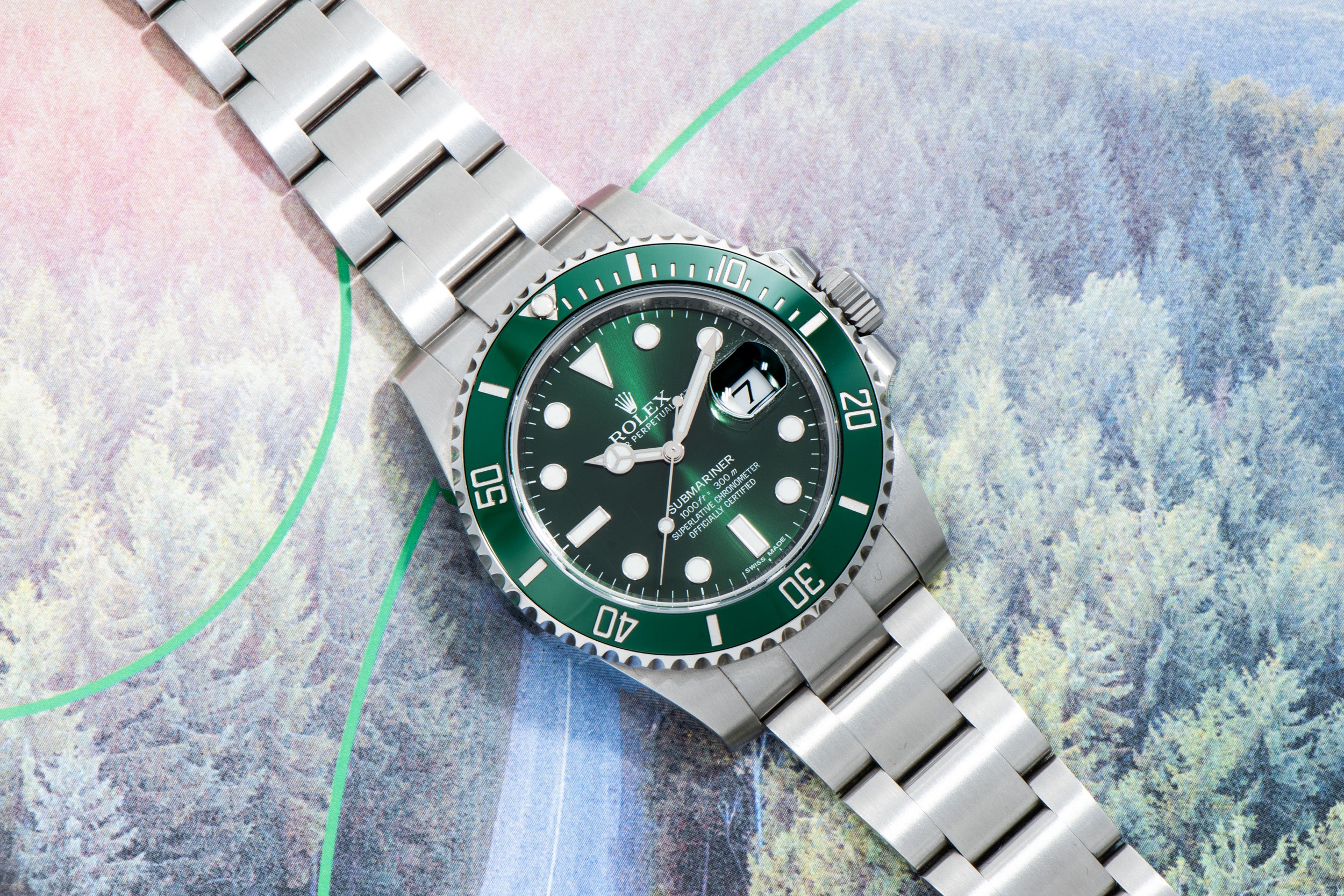 Rolex Ceramic Hulk Submariner Date Stainless Steel Watch Ref