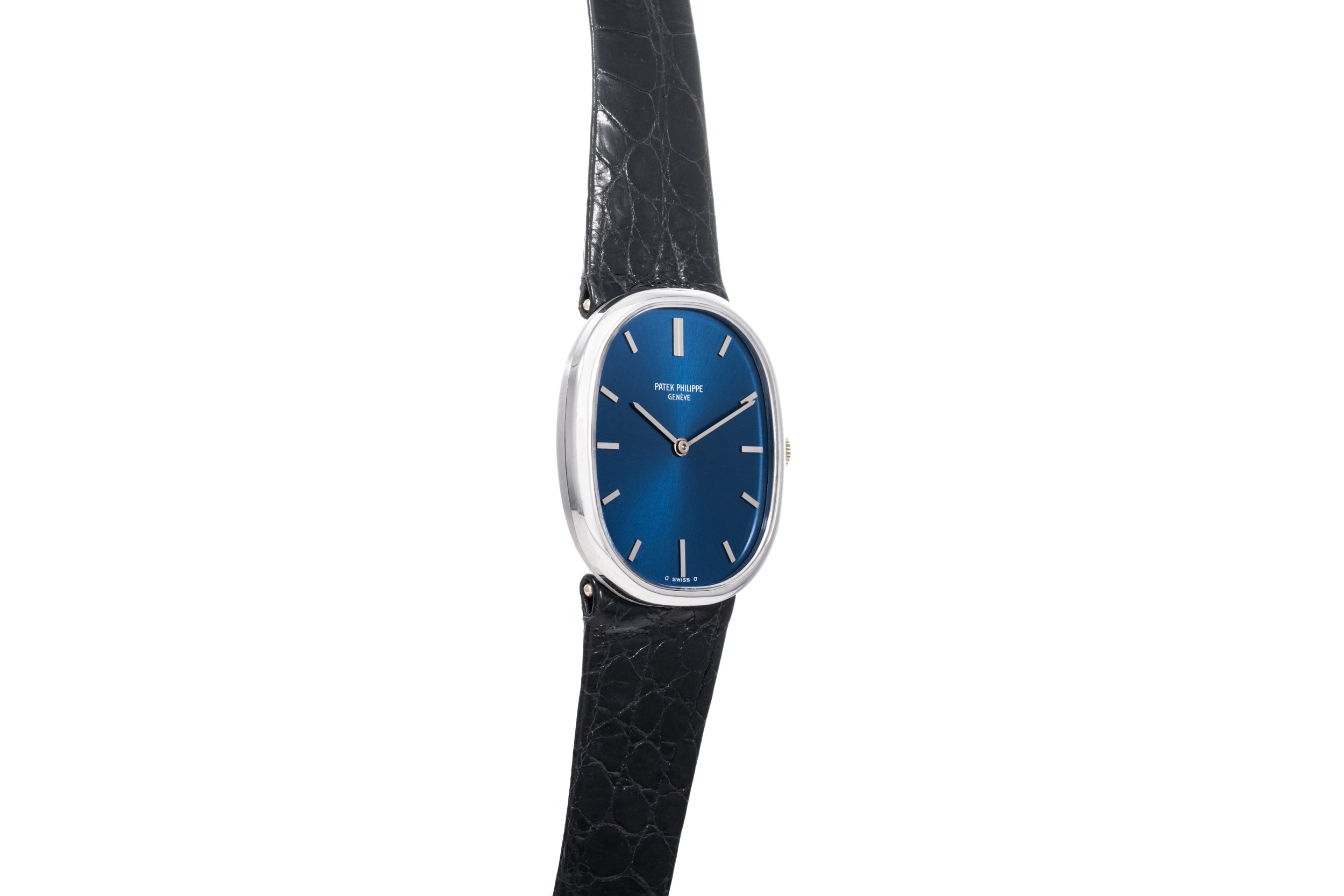 Patek philippe golden on sale ellipse blue dial