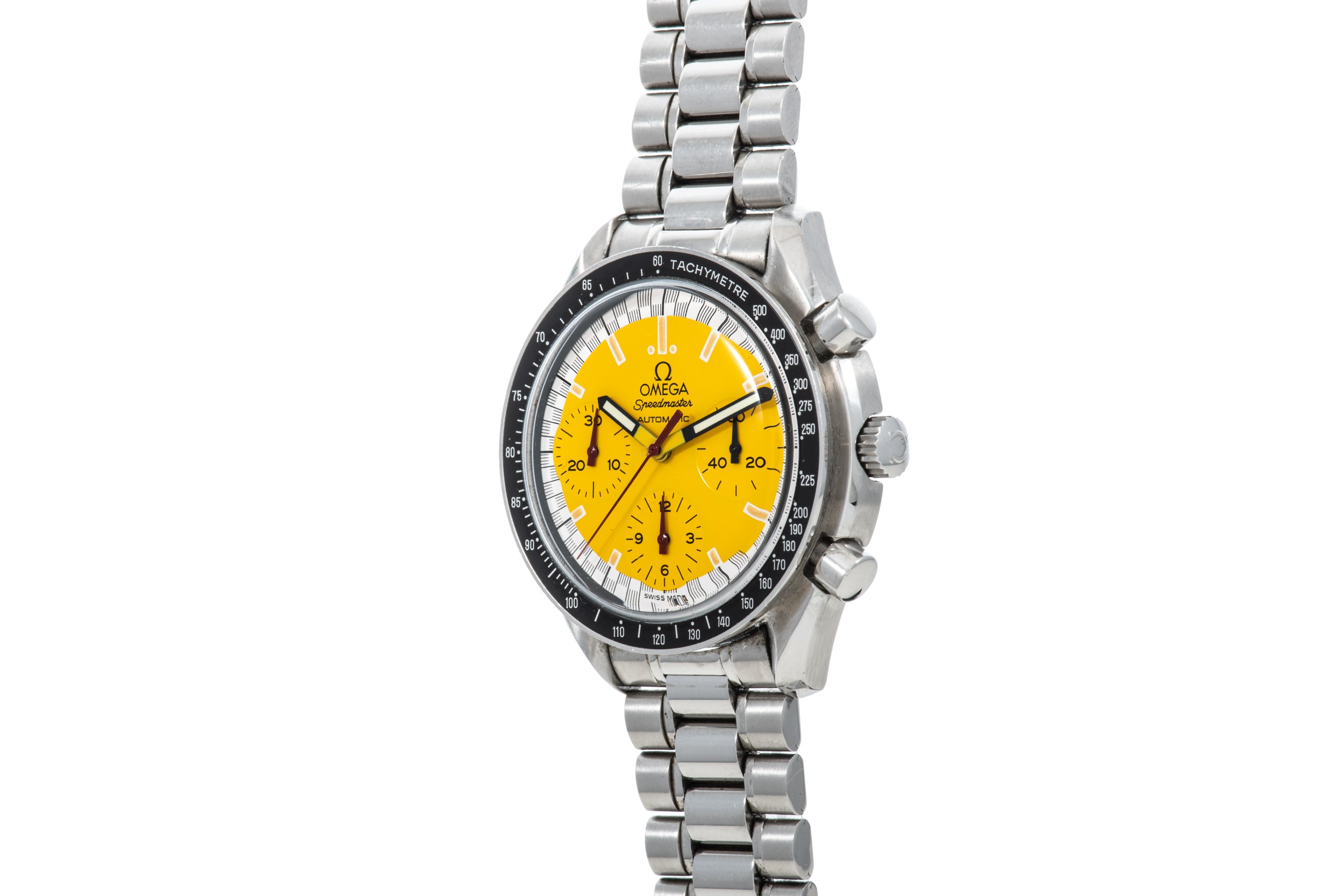 Omega speedmaster schumacher online yellow