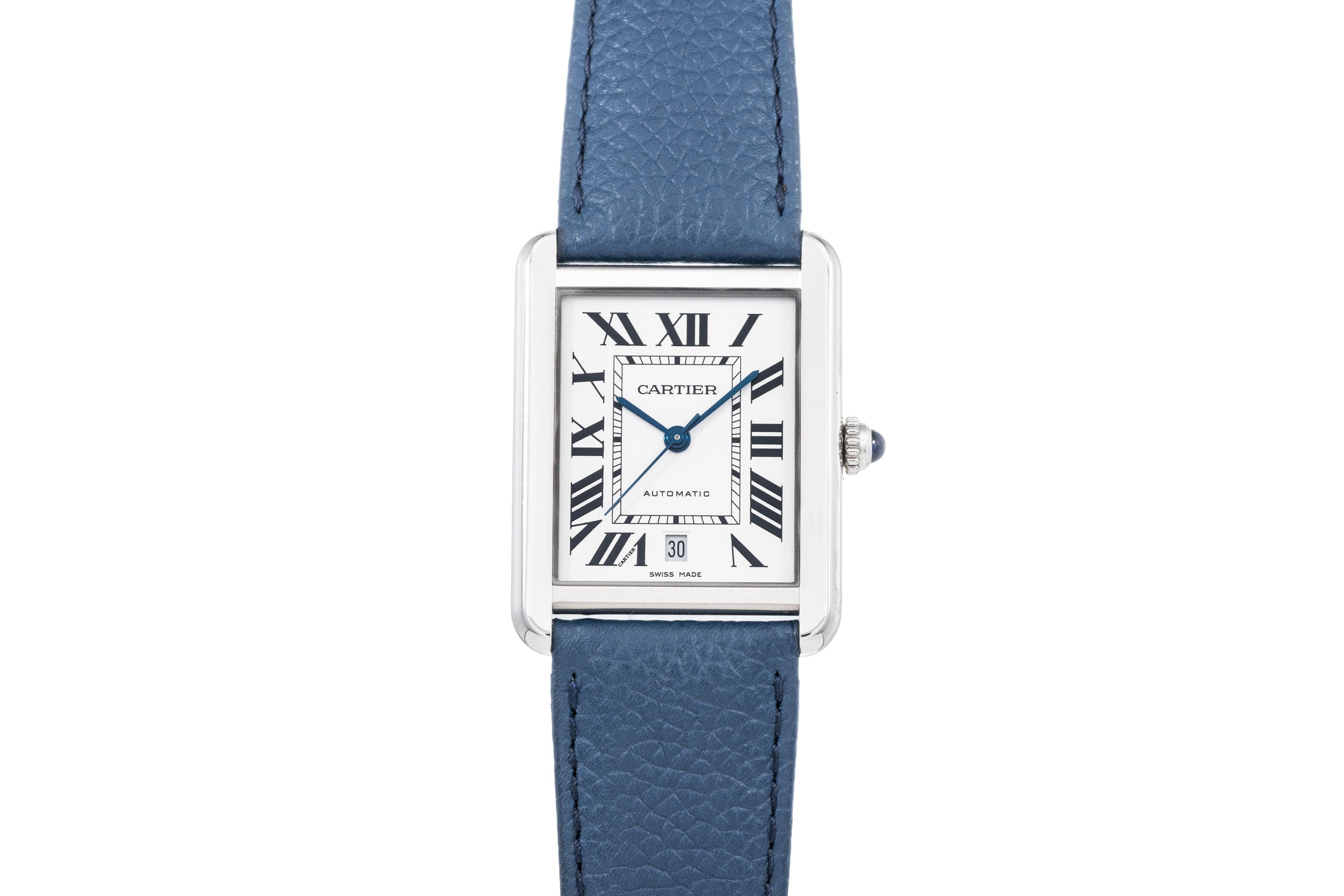 Cartier hotsell tank blue