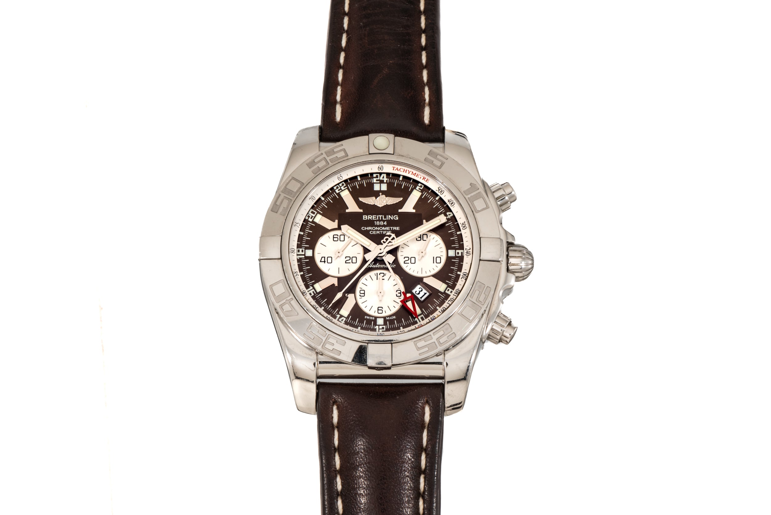 Breitling chronomat outlet leather strap