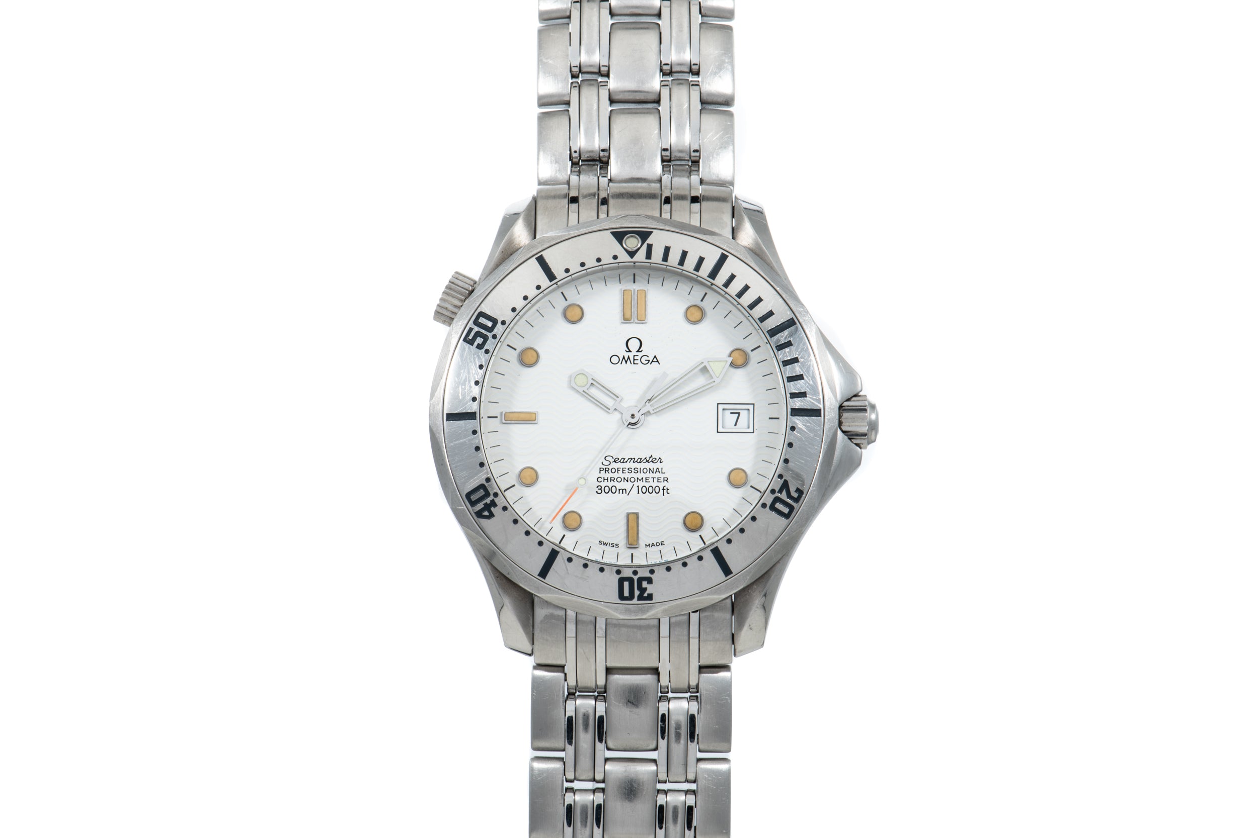 Omega seamaster professional white cheap dial