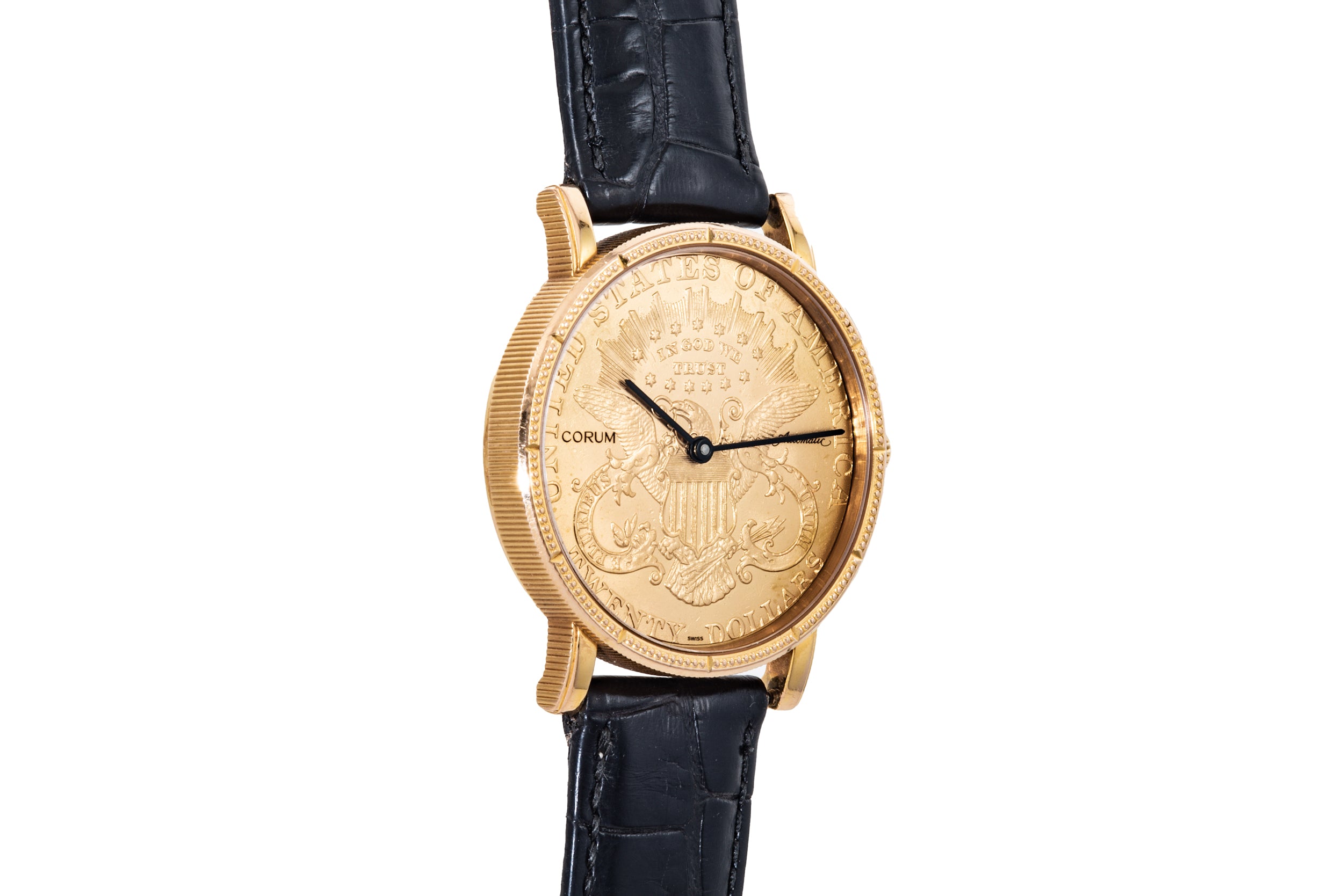 Corum $20 gold coin watch clearance quartz