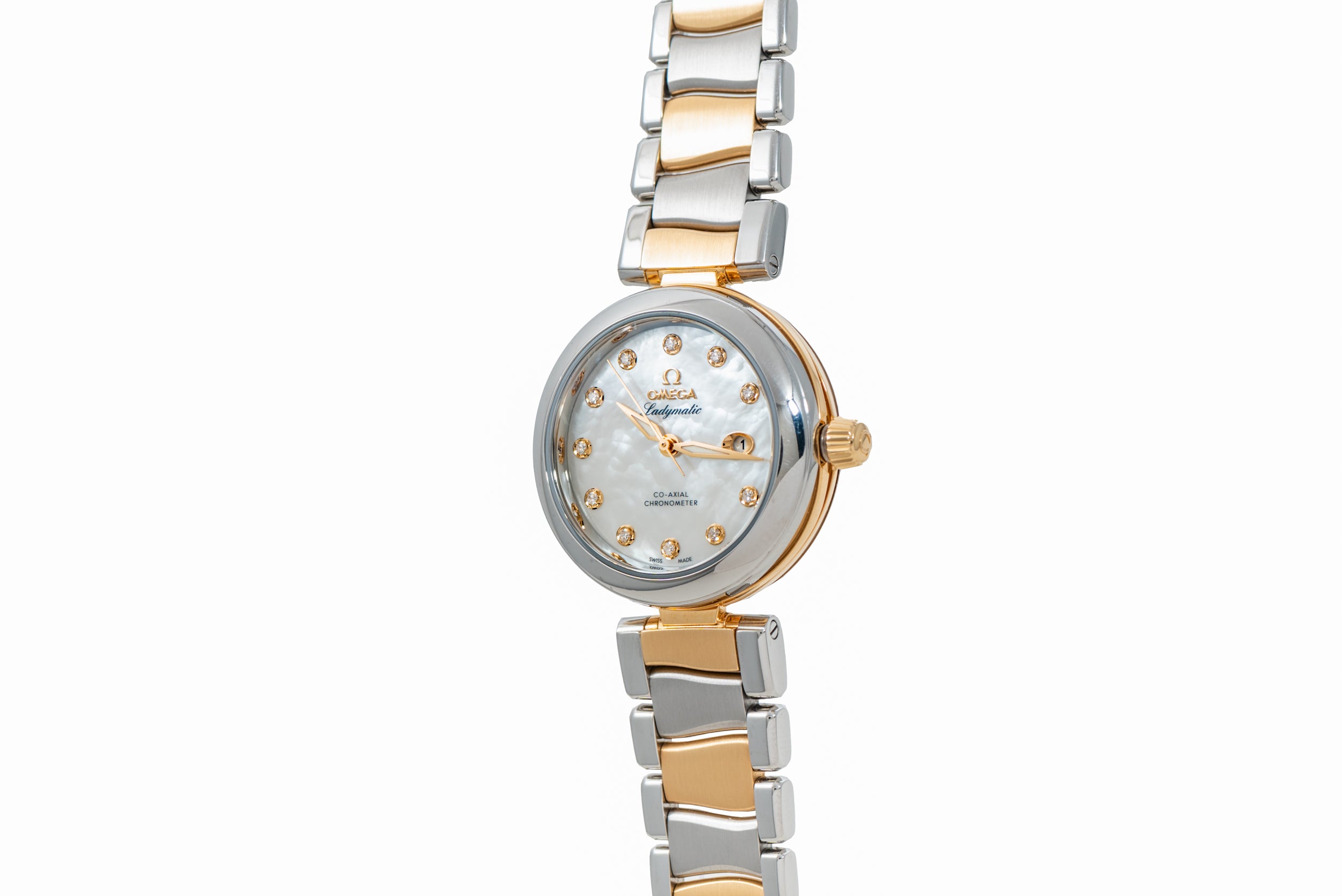 Amazon.com: Omega De Ville Ladymatic Automatic Diamond Mother of Pearl  Ladies Watch 425.33.34.20.55.001 : Clothing, Shoes & Jewelry