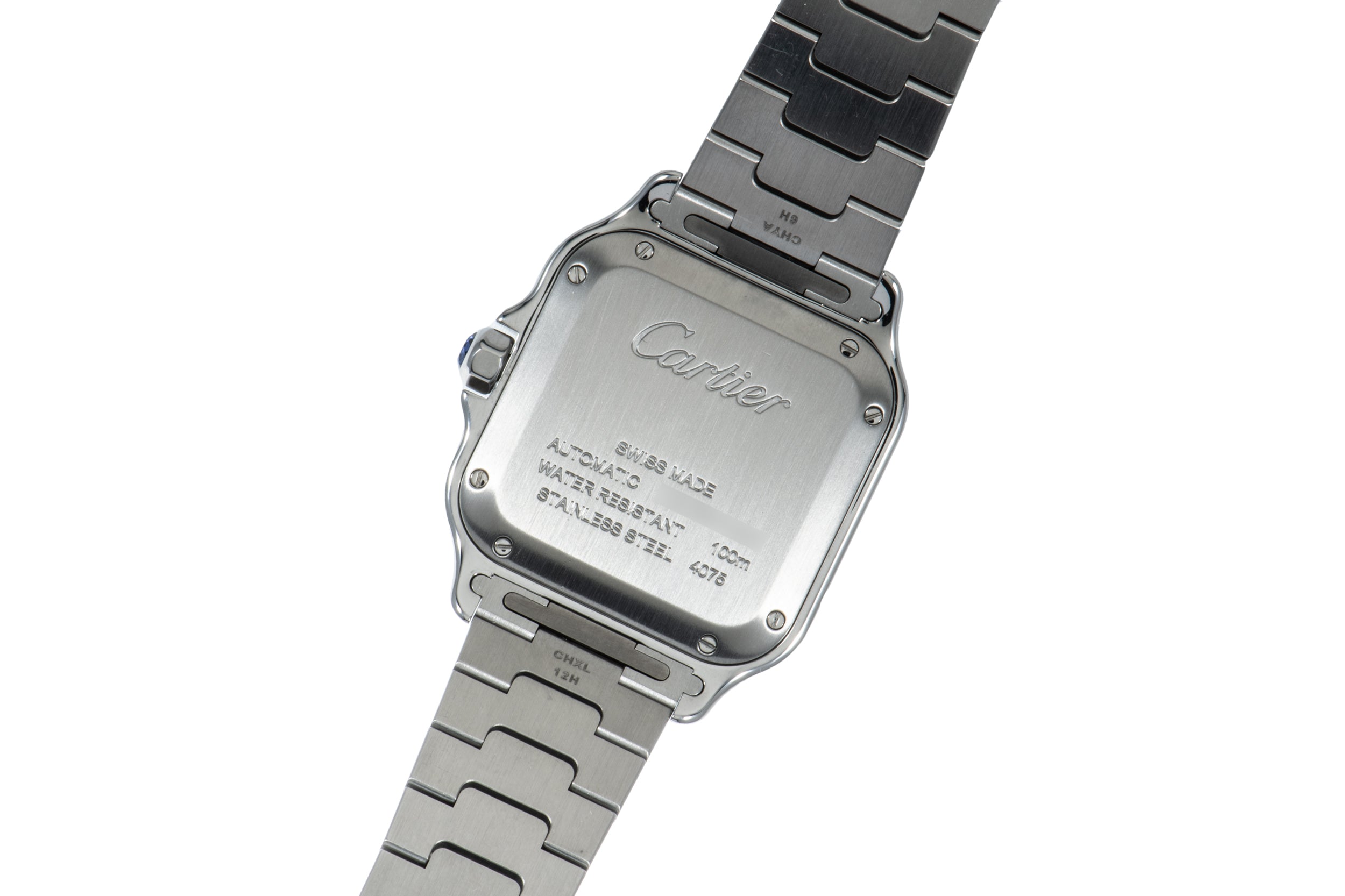 Cartier stainless steel online back