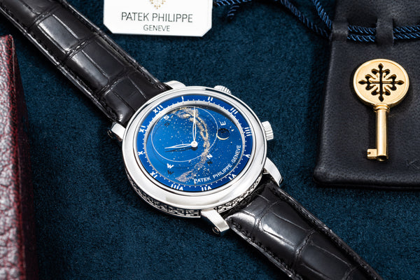 Patek Philippe Grand Complications 6104R, Rose Gold, Black Dial, Celestial  Moon Age, 44mm