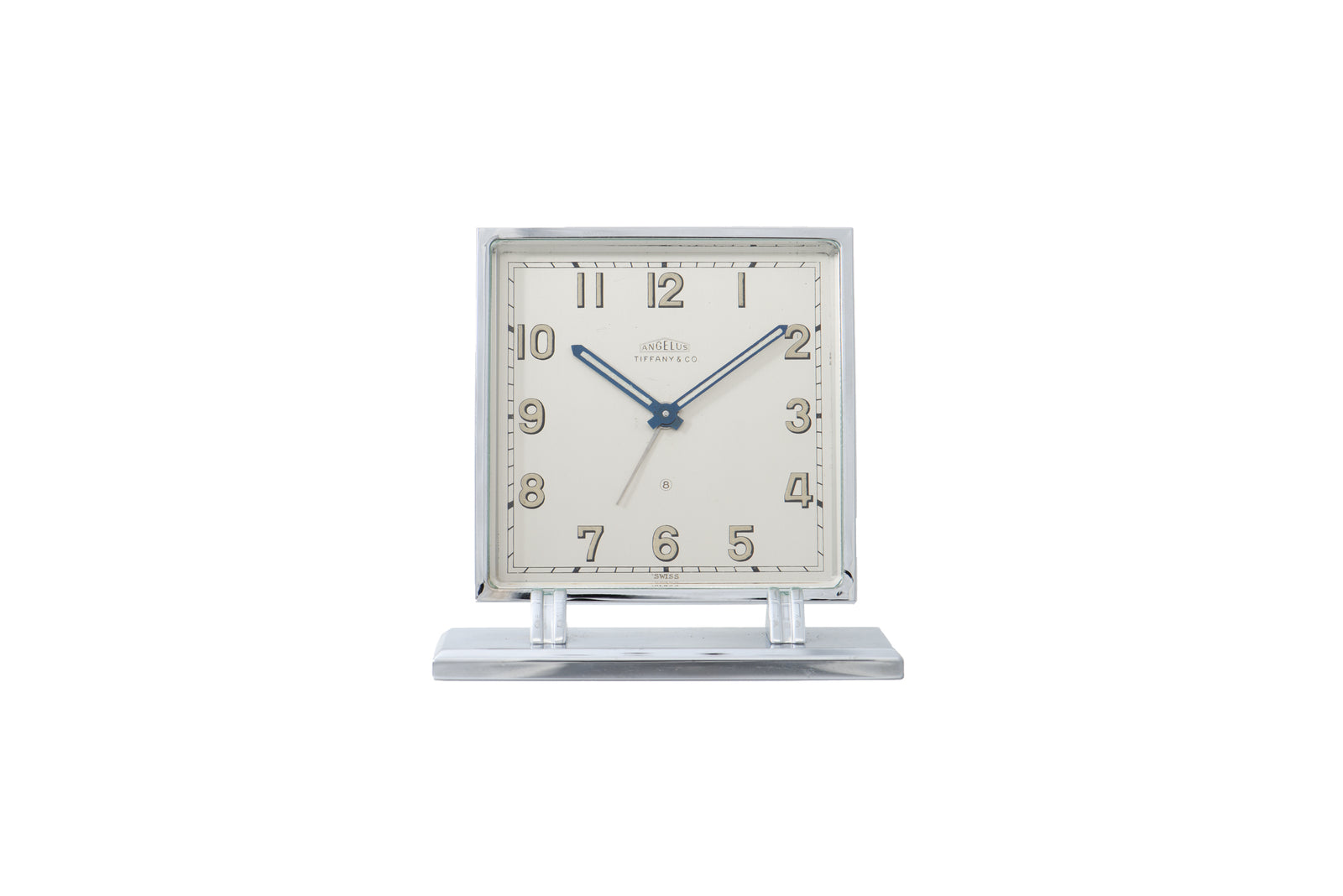 Rue de la Paix Desk Clock with 24-hour Alarm, British Racing Green