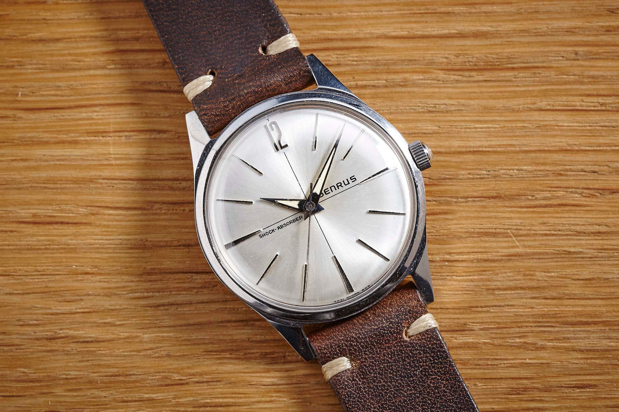 Vintage benrus shock online absorber watch