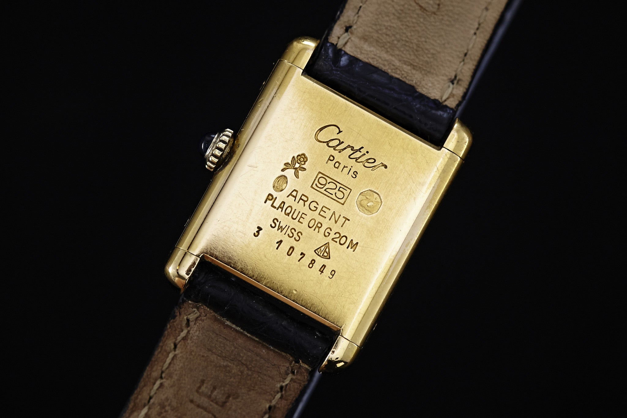 Vintage cartier tank watch on sale womens