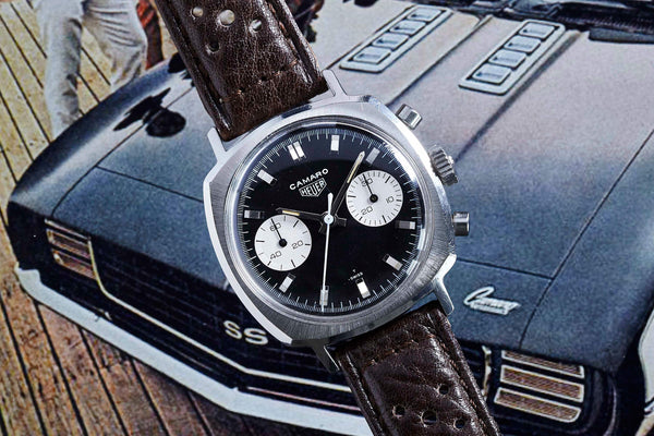 watchsteez.com – 1970s desotos 'camaro' racing chronograph watch (valjoux  72) - rare