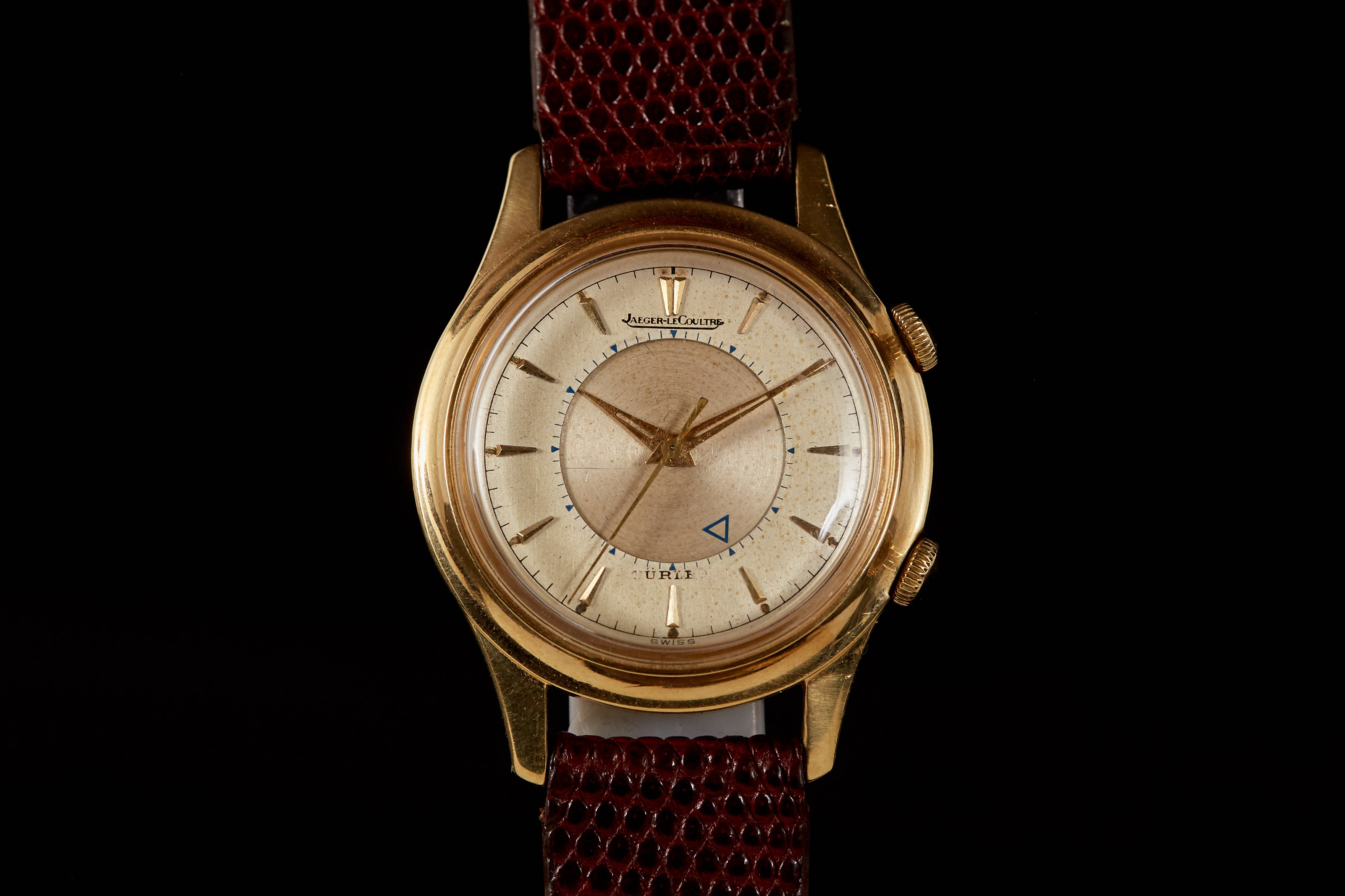 Jaeger LeCoultre Memovox 18K T rler Dial Analog Shift