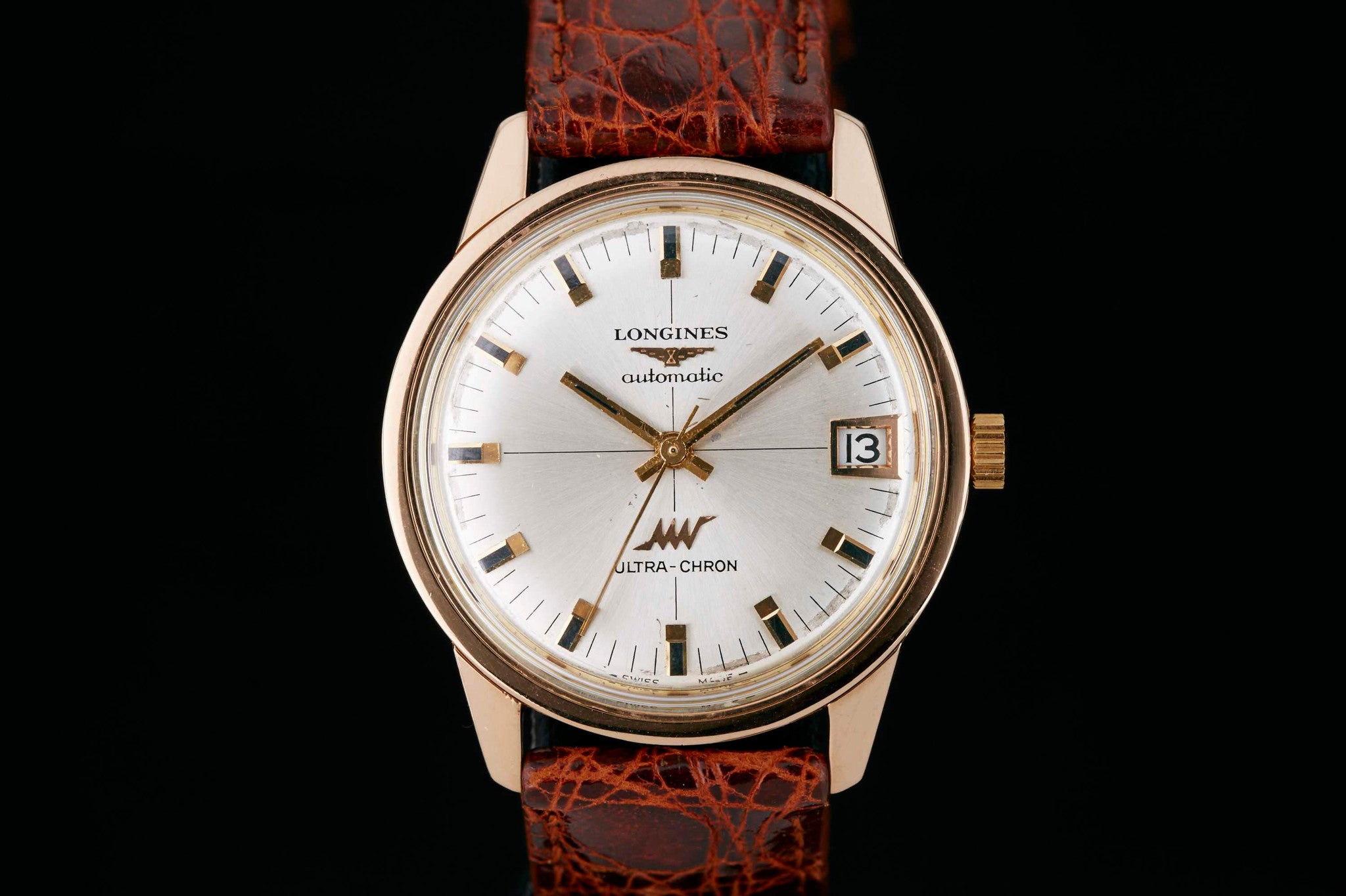 Longines Heritage Classic Tuxedo Leather Automatic Watch, 38mm