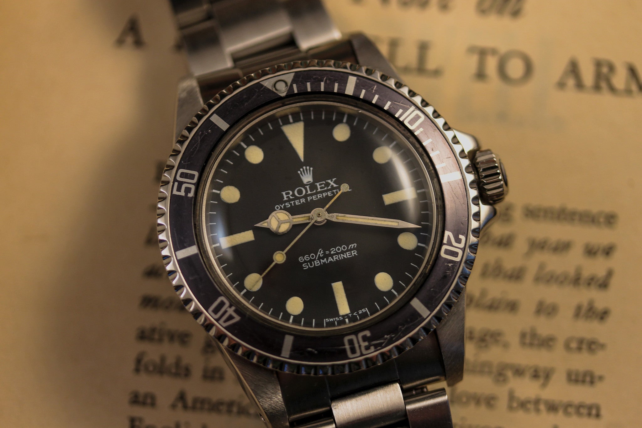 Rolex Submariner 5513 1978 Analog Shift