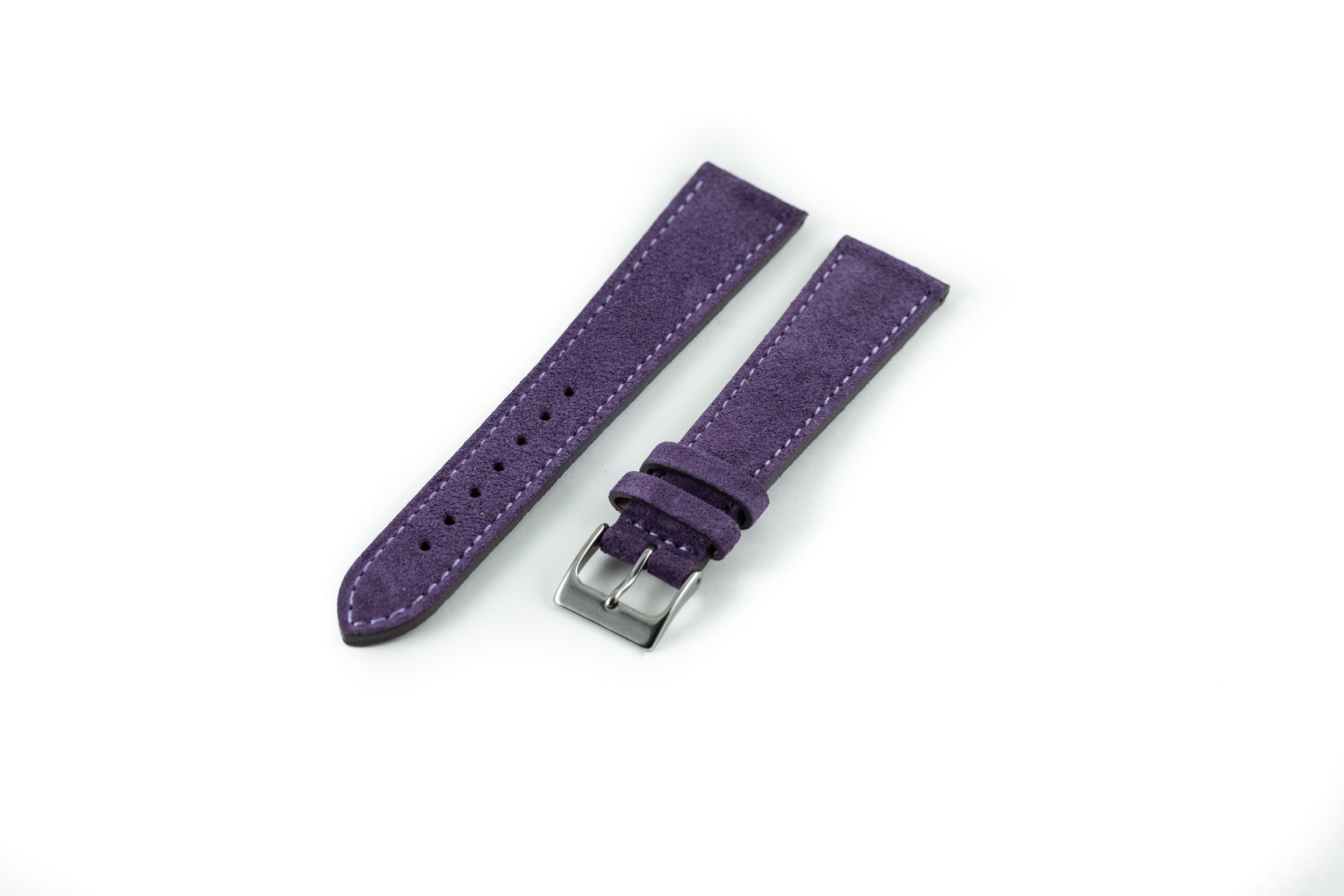 Purple leather online strap