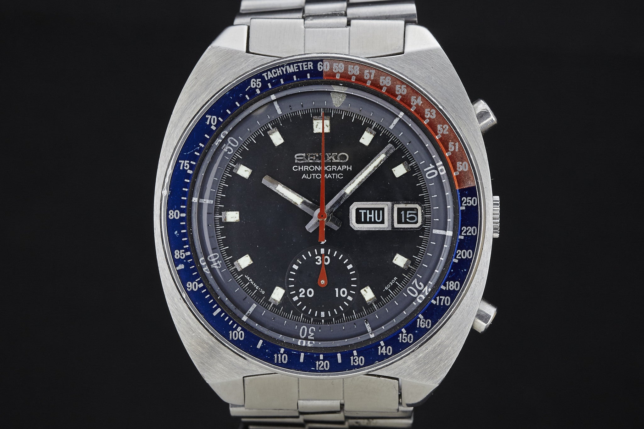 Seiko 6139 best sale blue dial